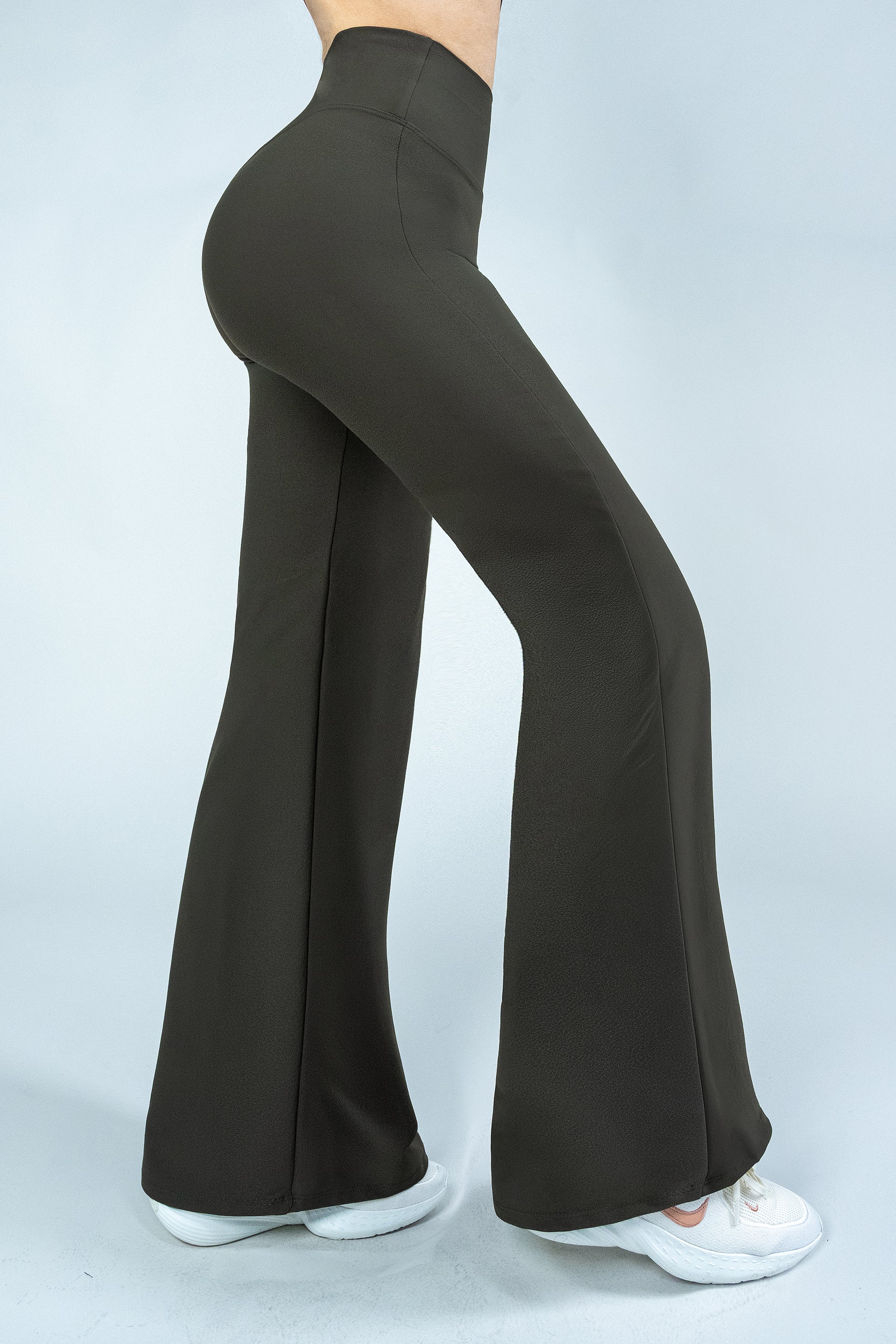 ShapePRO Sherlyn Straight Yoga Leggings Taupe - Image 3